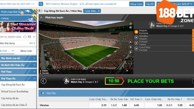 Cá Cược Thể Thao Hợp Pháp: Hướng Dẫn Chơi An Toàn Tại 188Bet 4 188Bet - Sân chơi cá cược thể thao hợp pháp và uy tín nhất