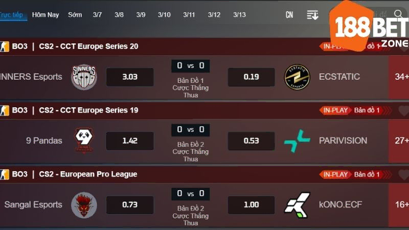 Các loại kèo cá cược phổ biến trong cá cược CS:GO 188Bet 4 Các loại kèo cá cược phổ biến trong cá cược CS:GO 188Bet