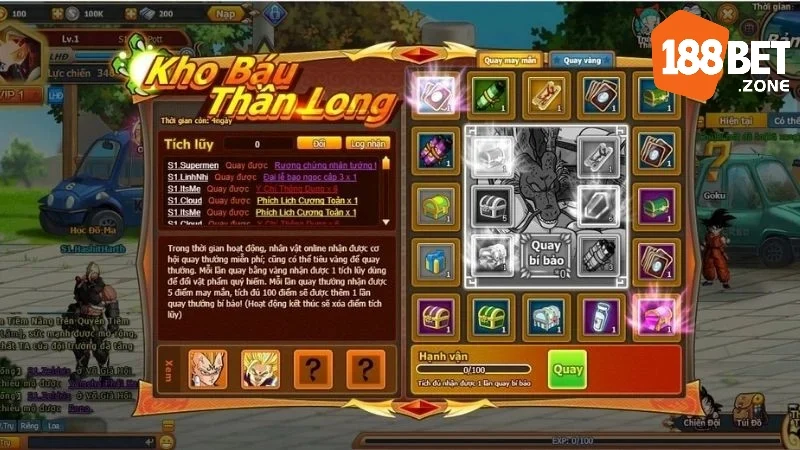 Kho Báu Thần Long – Trải Nghiệm Săn Cá Đỉnh Nhất 188BET 4 Kinh nghiệm nắm trọn Kho Báu Thần Long từ các cao thủ