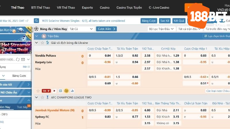Sảnh BTI Sports 188Bet: Cá Cược Thể Thao & Cách Tối Ưu 4 Quần vợt: Trải nghiệm đỉnh cao tại BTI