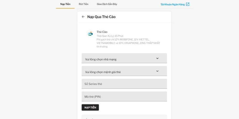 Nạp Tiền 188Bet – Hướng Dẫn Thực Hiện Đơn Giản Và Nhanh Chóng 3 Sử dụng thẻ cào để nạp tiền 188Bet: Nhanh gọn và tiện lợi